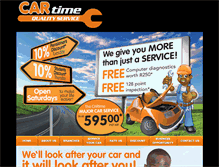 Tablet Screenshot of cartime.co.za